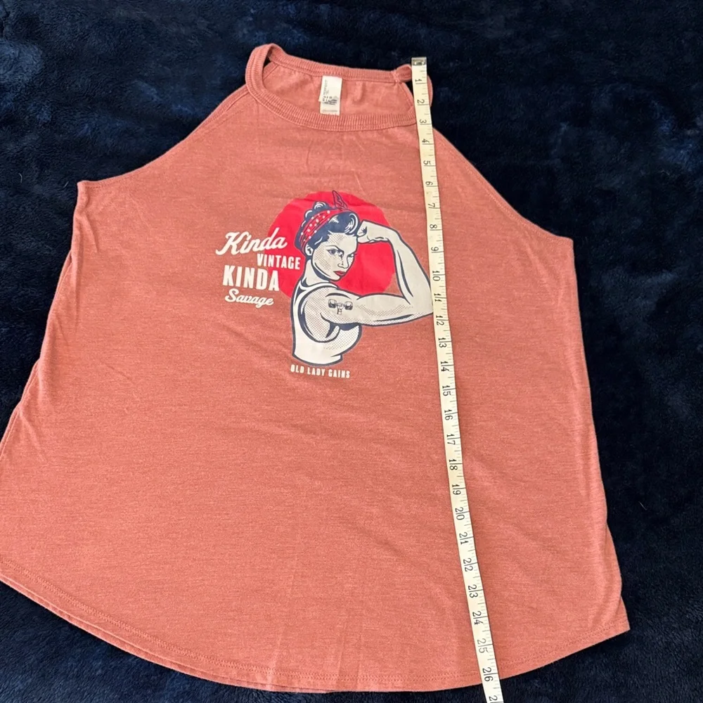 Old Lady Gains Gym Tank Top - Picture 4 of 4